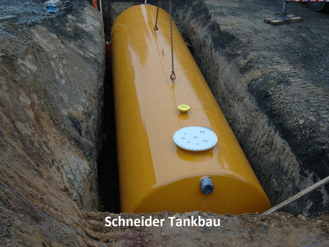 Erdtank in Grube 80000 Liter